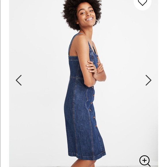 Madewell button front denim dress - Picture 2 of 7